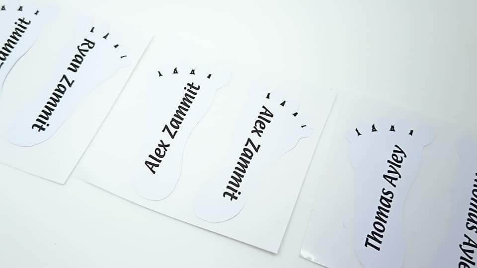 Shoe Name Labels Zammits.co.uk