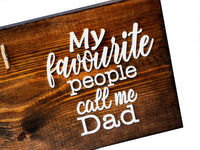 Personalised Wooden Dad Photo Plaque