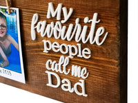 Personalised Wooden Dad Photo Plaque