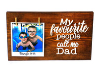 Personalised Wooden Dad Photo Plaque