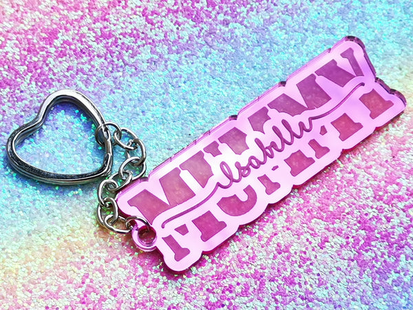 Mirrored Acrylic Keychain