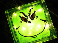 Grinch Solid Glass Light Box